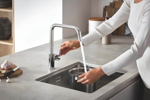 Grohe K700U 60-S Edelstahlspüle 55x45cm, edelstahl