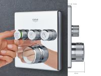 Vorschau: Grohe SmartControl Duschsystem Unterputz Unterputzmischer eckig, chrom