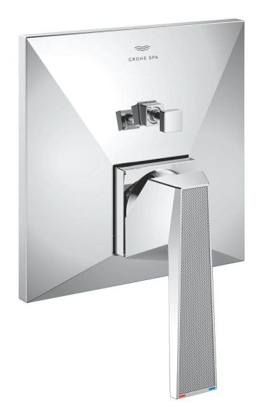 Grohe Allure Brilliant Einhand-Wannenbatterie, Rändelstrukturhebel, 2 Verbraucher, chrom 24425000 