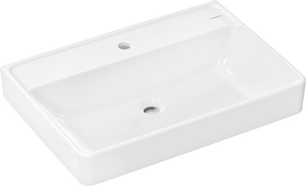 hansgrohe Xanuia Q Waschbecken 70x48cm weiß mit Hahnloch ohne Überlauf 60223450