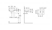 Vorschau: Geberit iCon Light Handwaschbecken mit 1 Hahnloch rechts, Ablagefläche rechts, 38x28cm 501830001_1