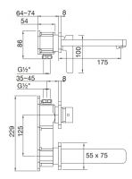 Vorschau: Steinberg Serie 230 Waschtisch-Wand-Einhebelmischer, chrom