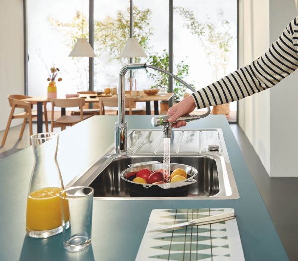 Grohe Minta SmartControl Spültischbatterie mit herausziehbarer Dual Spülbrause