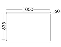 Vorschau: Burgbad Eqio Leuchtspiegel mit horizontaler LED-Aufsatzleuchte, 100x63,5cm SIDL100