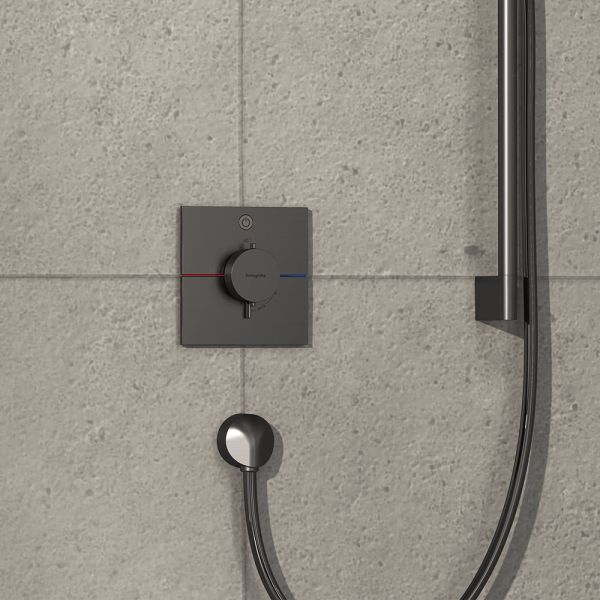 Hansgrohe ShowerSelect Comfort E Thermostat Unterputz für 1 Verbraucher, brushed black chrome