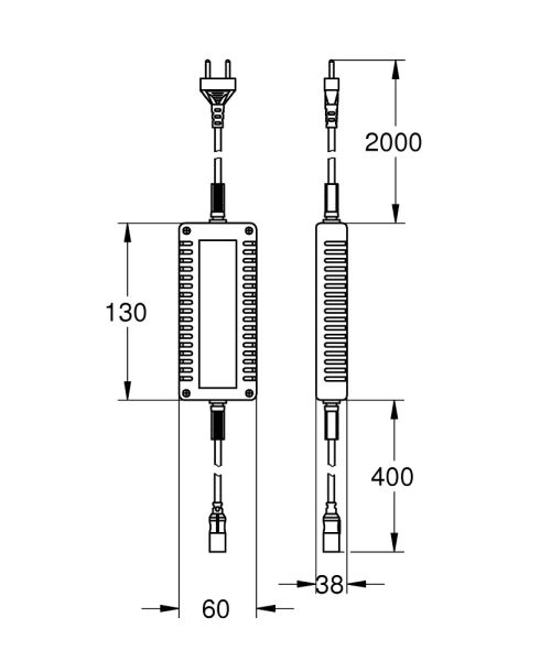 Grohe F-digital Deluxe Netzteil Steuereinheit 240 V / 12 V