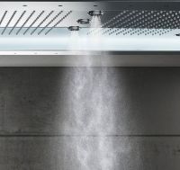 Vorschau: Grohe Rainshower Aqua 40" AquaSymphony Deckenbrause mit LED-Beleuchtung, 6+ Strahlarten, chrom