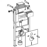 Vorschau: Geberit Duofix Element für Wand-WC, 98cm, mit Omega UP-Spülkasten, Betätigung von oben od. v. vorne