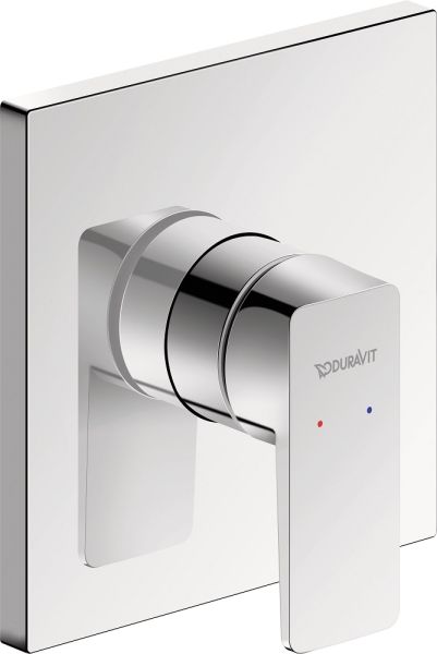 Duravit Manhattan Einhebelmischer 1 Verbraucher Unterputz Set mit Grundkörper, eckig, chrom