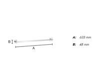 Vorschau: Smedbo Cube Handtuchstange 63,3cm, edelstahl poliert