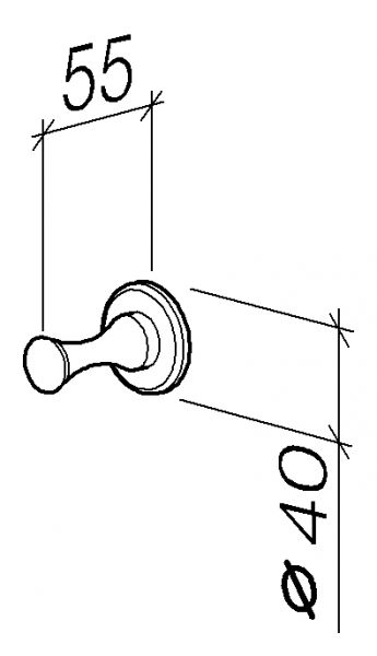 Dornbracht Madison Haken, 5,5cm