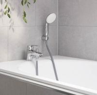 Vorschau: Grohe Eurosmart Einhebel-Wannenrandmischer, wassersparend, chrom