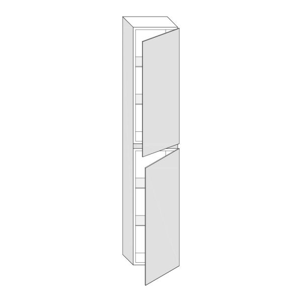 Artelinea COLONNE Hochschrank rechts, 2 Türen, T30xB30xH160cm, bianco assoluto