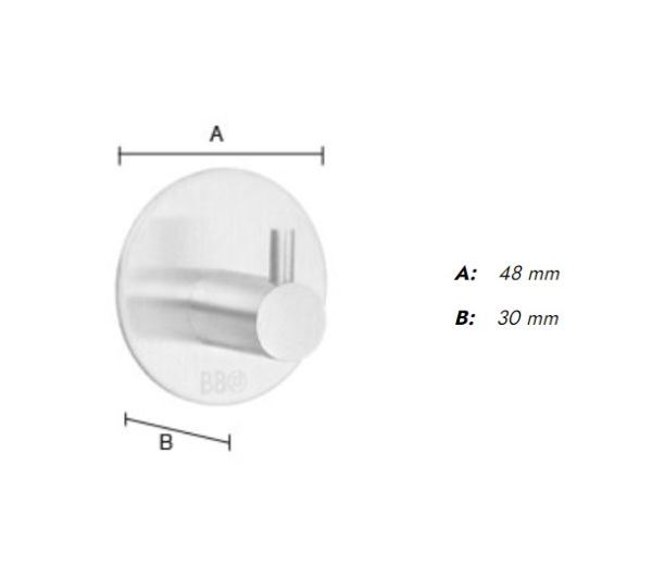 Smedbo Design selbstklebender Haken, chrom