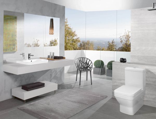 Villeroy&Boch Architectura WC-Sitz, Scharniere aus Edelstahl, weiß