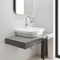 Vorschau: Grohe Eurosmart Waschtischbatterie L-Size mit Push-Open Ablaufgarnitur, schwenkbar, chrom 23970003