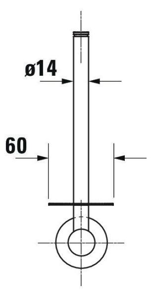 Duravit D-Code Ersatzrollenhalter, wandhängend, chrom 0099151000