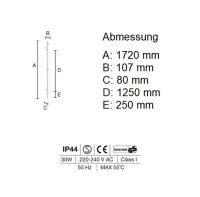 Vorschau: Smedbo Dry Handtuchwärmer Baum 172cm, messing gebürstet