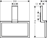 Vorschau: Axor Universal Rectangular Handtuchring, chrom