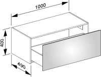 Vorschau: Keuco X-Line Sideboard mit Frontauszug, 100x40x49cm 33127180000