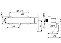 Vorschau: Hansa Hansavantis Style Einhand-Brausebatterie, schwarz matt