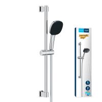 Vorschau: Grohe QuickFix Vitalio Comfort 110 Brausestangenset mit Handbrause & Schlauch wassersparend chrom 26398001