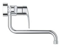 Vorschau: Grohe Eurosmart Spültischbatterie, Wandmontage, Ausladung 27,6cm, chrom