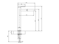 Vorschau: Villeroy&Boch Loop&Friends Waschtischarmatur für Aufsatzbecken, Ausladung 181mm TVW106106153K5