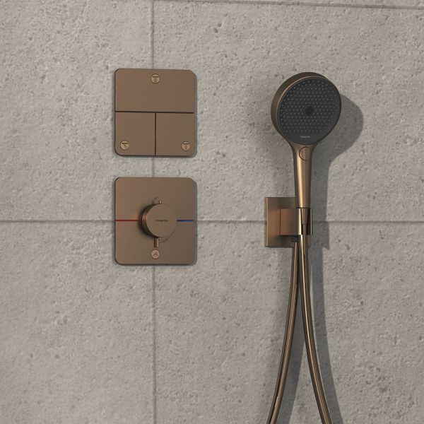 Hansgrohe ShowerSelect Comfort Q Thermostat UP, 1 Verbraucher & zusätzl. Abgang, brushed bronze