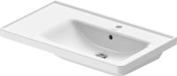 Vorschau: Duravit D-Neo Waschtisch rechteckig 80x48cm, mit Überlauf, mit Wondergliss, weiß 23708000001