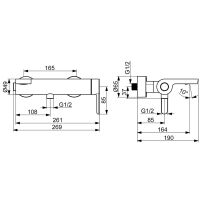 Vorschau: Hansa Hansadesigno Style Einhand-Wannen-Batterie, chrom