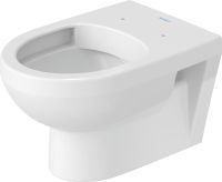 Vorschau: Duravit No.1 Wand-WC Set inkl. WC-Sitz mit Absenkautomatik, 54x37,3cm, oval, rimless, weiß