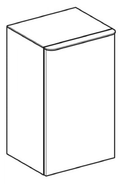 Geberit Smyle Square Seitenschrank mit einer Tür, rechts