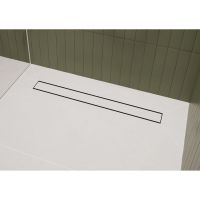 Vorschau: RainDrain Go Komplettset Duschrinne 100cm befliesbar für Standard-/flache Installation, edelstahl gebürstet 56275800