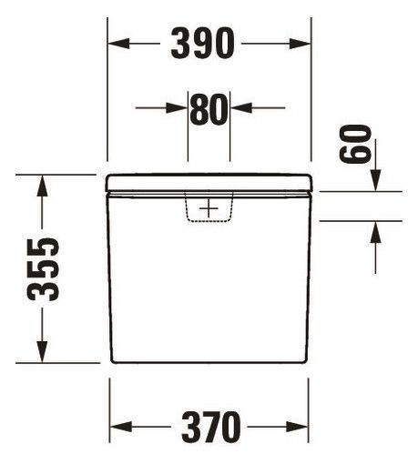 Duravit Duravit No.1 Spülkasten 3/6L mit Dual Flush, Anschluss unten links, weiß