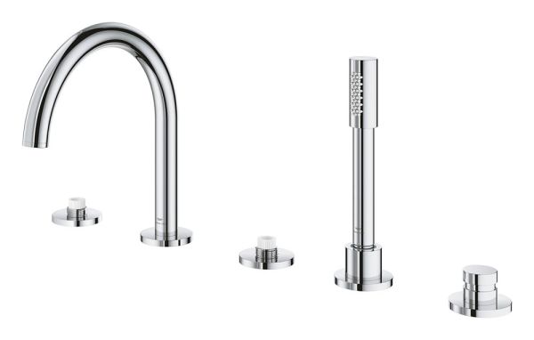 Grohe Atrio 5-Loch-Wannen-Kombination für Atrio Hebelgriffe 48464-5/48651