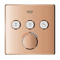 Vorschau: Grohe Grohtherm SmartControl Thermostat, 3 Verbraucher, eckig