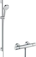 Vorschau: Hansgrohe Croma Select S Vario Combi Set 0,90m, weiß/chrom