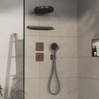 Vorschau: Hansgrohe ShowerSelect Comfort Q Thermostat Unterputz, brushed bronze