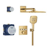 Grohe Grohtherm SmartControl Duschsystem Unterputz mit Rainshower SmartActive 310 Cube cool sunrise 34864GL0