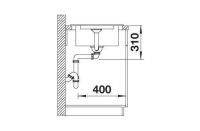 Vorschau: Blanco SILGRANIT® Adira 45 S Küchenspüle mit Ablauffernbedienung, Becken reversible einbaubar