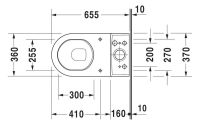 Vorschau: Duravit Starck 3 Stand-WC für Kombination, Tiefspüler, Abgang waagrecht, WonderGliss, weiß