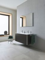 Vorschau: Duravit ME by Starck Waschtisch rechteckig 123x49cm, mit 2 Hahnlöchern, mit Überlauf, weiß 2361120024