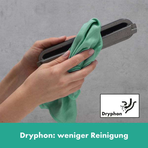 Hansgrohe RainDrain Match Plus Fertigset Duschrinne 120cm, mit höhenverstell. Rahmen, weiß matt