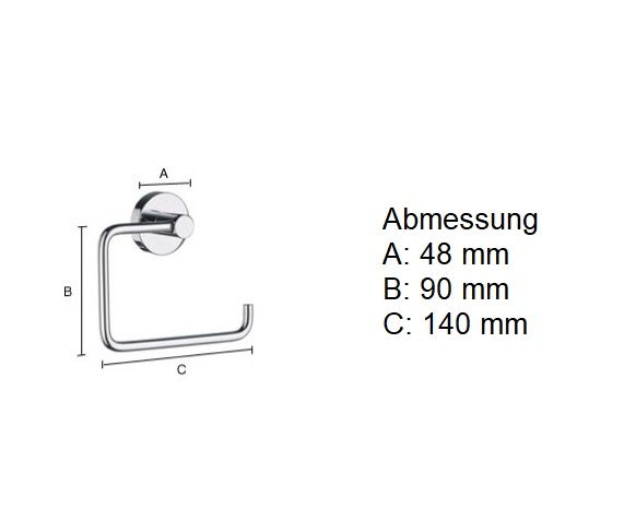 Smedbo Home Toilettenpapierhalter ohne Deckel, chrom gebürstet