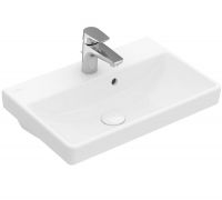 Vorschau: Villeroy&Boch Avento Waschbecken Compact, 55x37cm, 1 Hahnloch, weiß 4A005501