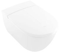 Vorschau: Villeroy&Boch Combipack ViClean-I200 Dusch-WC spülrandlos DirectFlush, weiß CeramicPlus V0E200R1 2