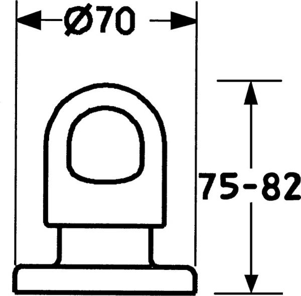 Hansa Fertigmontageset für Seiten und Unterputzventile, rund, chrom