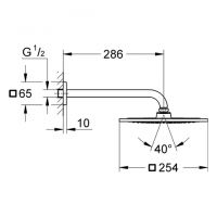 Vorschau: Grohe Rainshower® F-Series Kopfbrauseset 29cm 9,5l/min, chrom