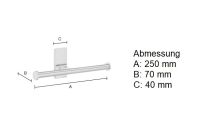 Vorschau: Smedbo Pool Reservepapierhalter zur Wandmontage, chrom